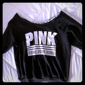 A cute, comfy, off the shoulder long sleeve